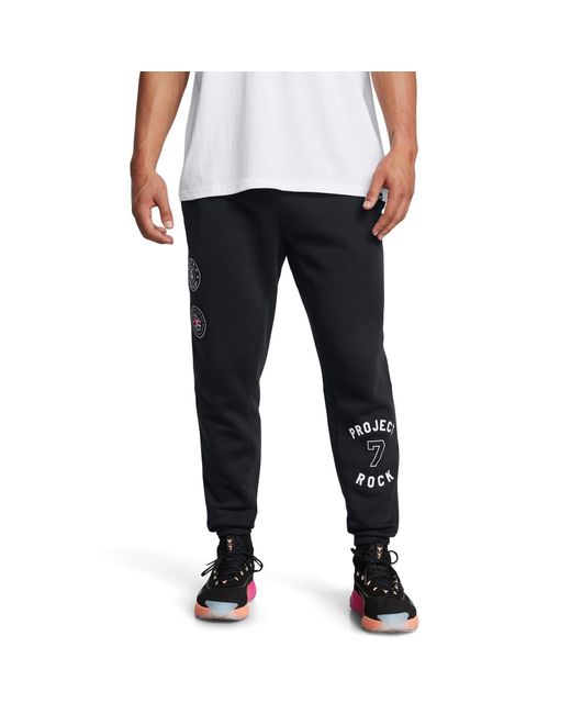Under Armour Black Pr Icon Closed Hem Jersey Joggers for men