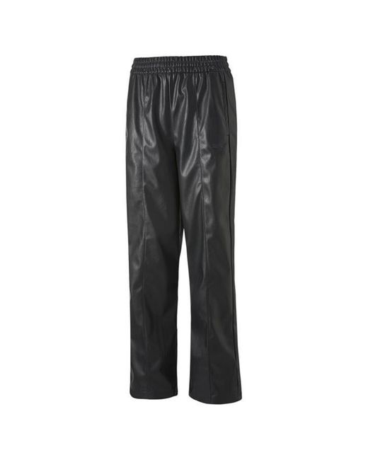 PUMA Gray Pua Select T7 Faux Leather Pants
