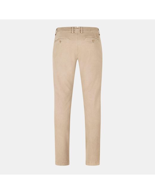 Jacob Cohen Natural Bobby Mid-Rise Straight Leg Stretch Chinos for men