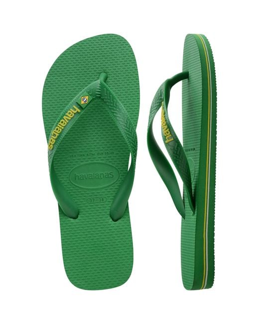 Havaianas Green Brasil Flip Flops