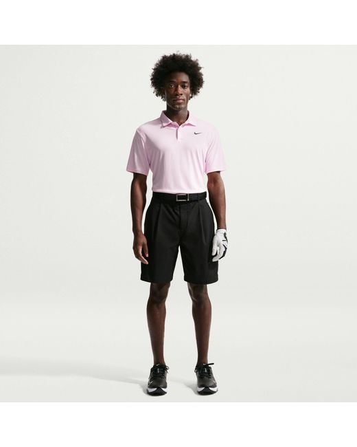 Nike Pink Short Sleeve Performance Polo Shirt for men