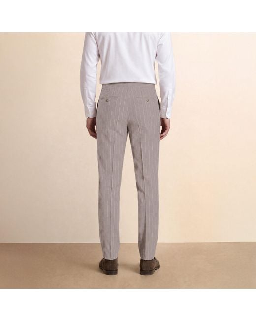 Without Prejudice Gray Highgate Slim Fit Suit Trousers for men