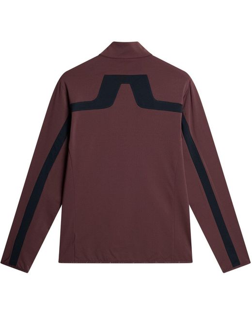 J.Lindeberg Purple Jarvis Mid Layer Pullover for men