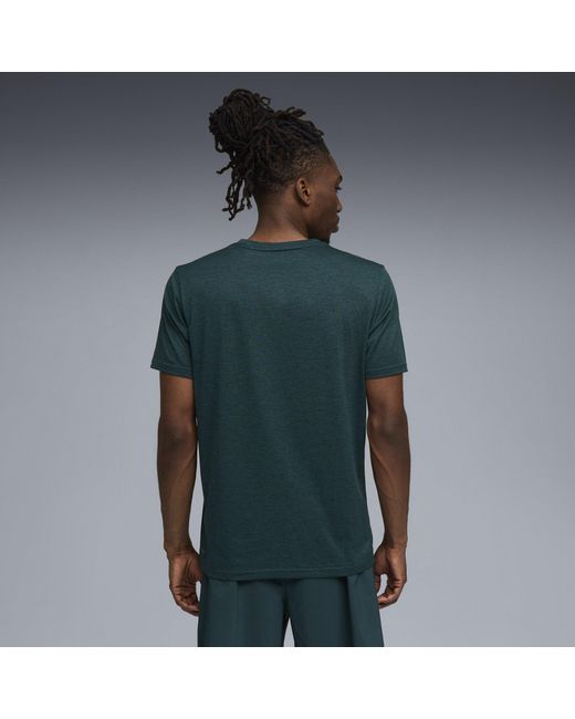 PUMA Blue Tad Short Sleeve Performance Gym Top for men