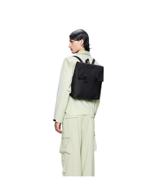 Rains Black Msn Mini Backpack