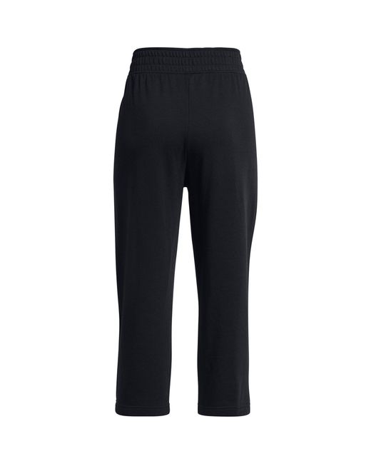 Under Armour Blue Ua Rival Terry Crop Wide Leg Tracksuit Bottom