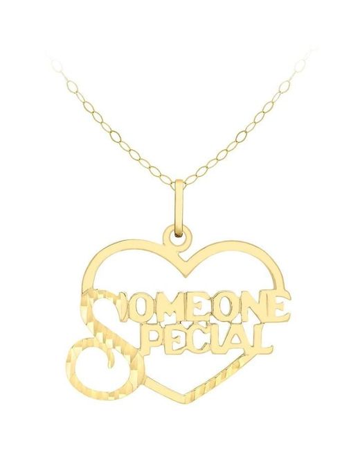 Be You Metallic 9ct 'someone Special' Necklace