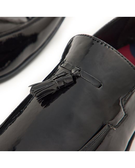 Lambretta Black Patent Loafers for men
