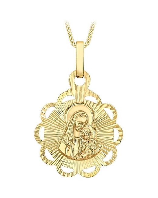 Be You Metallic 9ct Mary & Child Necklace