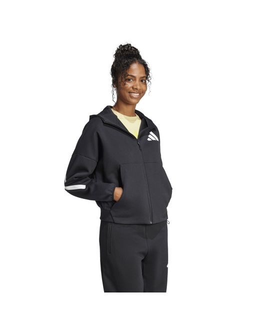 Adidas Blue Z.N.E. Full Zip Tracksuit Top