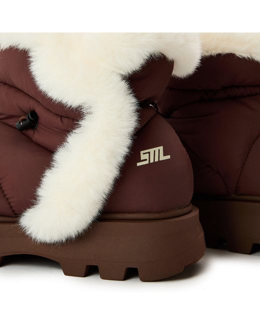Steve Madden Brown Frostee Round Toe Snug Boots