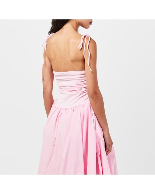 Amy Lynn Pink Amy Lynn Alexa Shoulder Tie Ultra Mini Peplum Dress