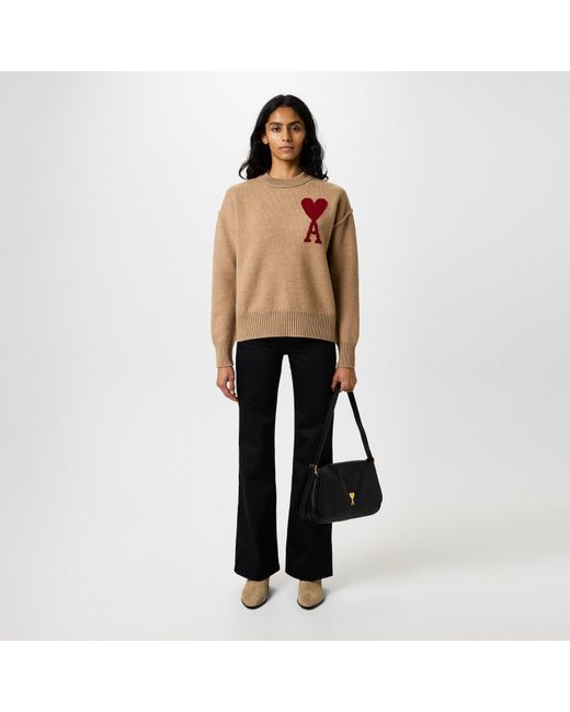 AMI Black Flare Fit Jeans