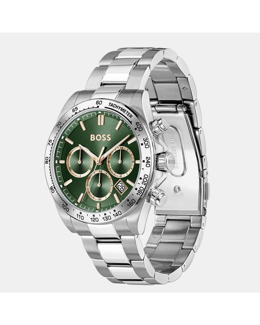 Boss Green Gents Hero Stainless Steel Bracelet Watch for men