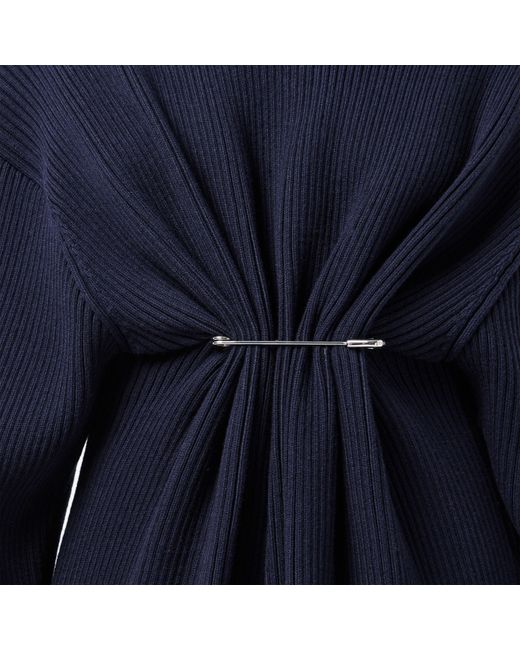 Balenciaga Blue Bal Pinch Mini Knitted Jumper Dress