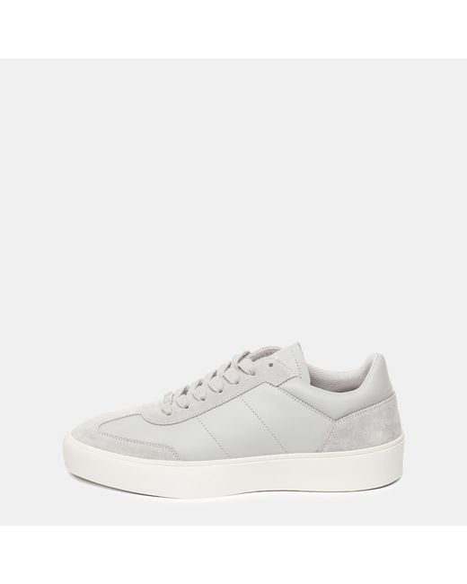 Steve Madden White Lyonell Court Trainers for men