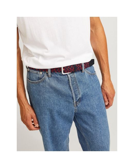 Jack & Jones Blue Jj Woven Fabric Belt for men