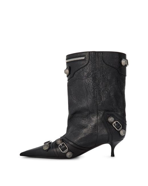 Balenciaga Black Wide Cagole 50Mm Booties