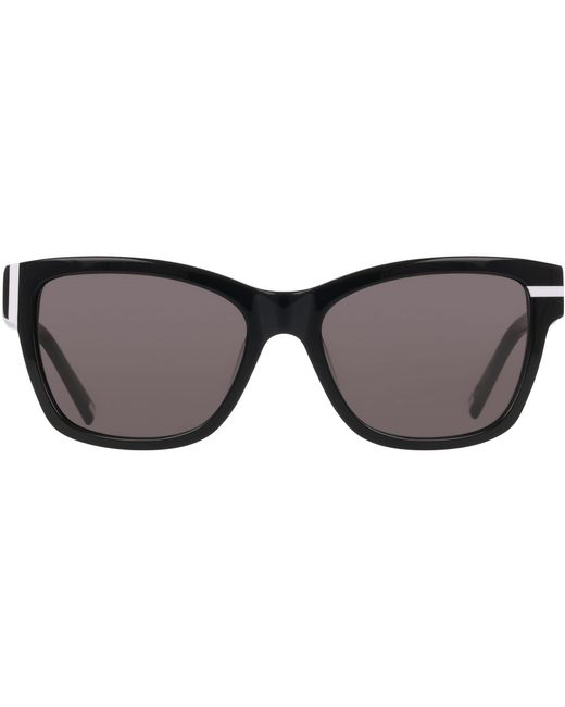 DKNY Black Modified Rectangle Sunglasses