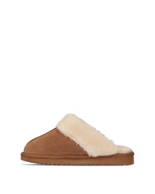 Jack Wills Brown Mule Slippers Ladies
