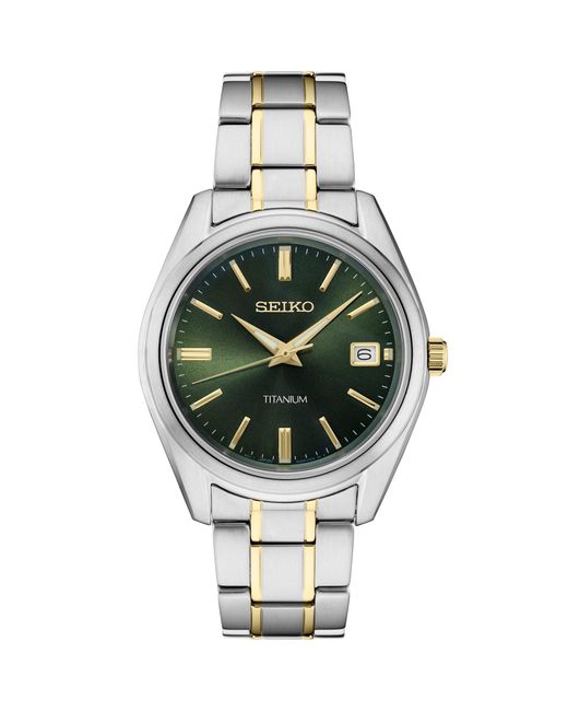 Seiko Metallic Classic Date Quartz Analogue Quartz Watch for men