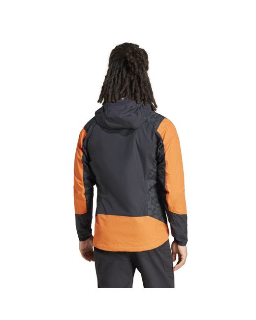 Adidas Orange Waterproof Jacket for men