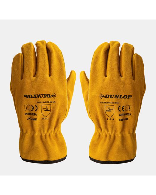 Dunlop Yellow Workwear Gloves for men