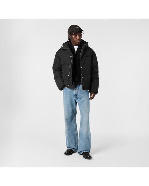 Jacquemus Black Insulated Medium Puffer Jacket for men