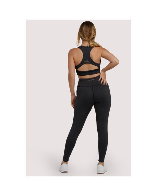 Wolf & Whistle Black Marl Long Leggings