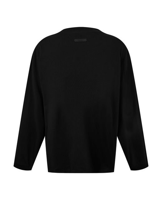 Fear Of God Black Jersey Long Sleeve Tee for men