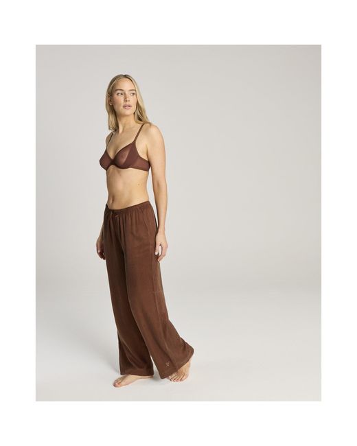 Nudea Brown Eco-Luxe Drawstring Trouser