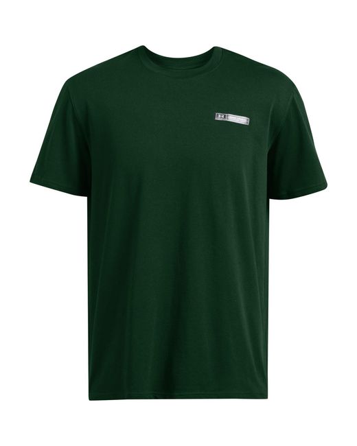 Under Armour Green Heavyweight Short-Sleeve Performance Gym Top for men