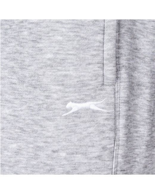 Slazenger 1881 Gray Cuffed Fleece Jogging Bottoms for men