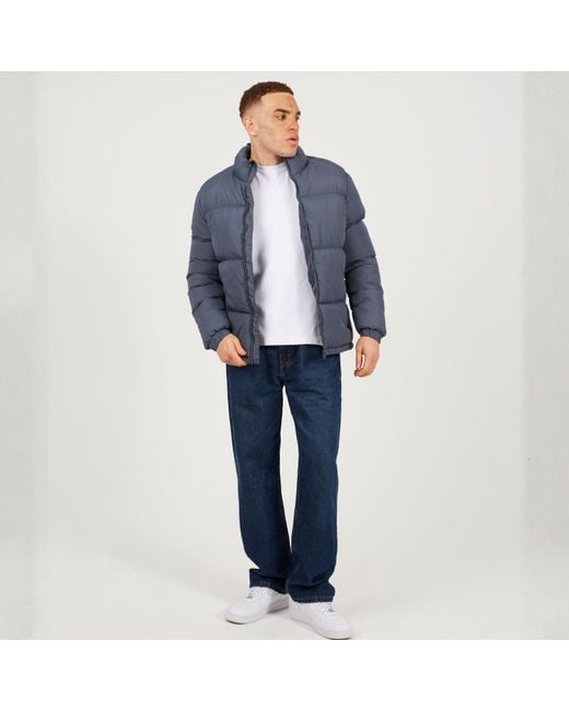 Brave Soul Blue Padded Medium Puffer Jacket for men