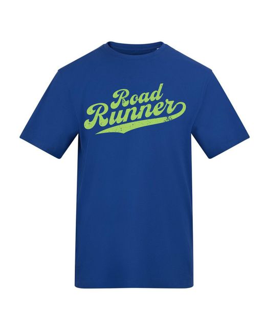 AWD Blue Adults Printed Running Tee