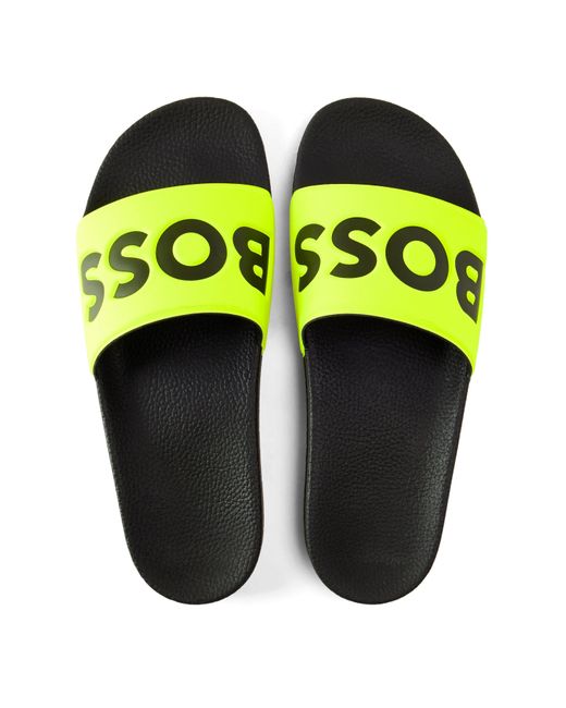 Boss Green Comfy Slider Sandals With Logo Detail (Aryeh) for men