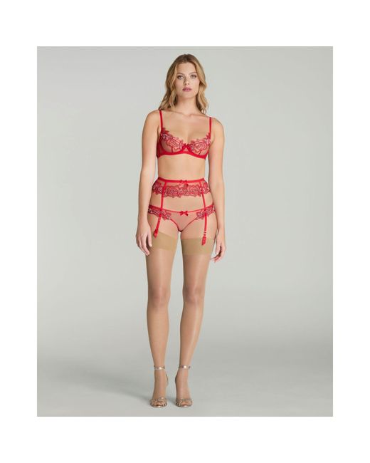 Agent Provocateur Pink Lindie Suspender