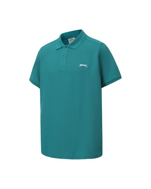 Slazenger 1881 Green Plain Polo Shirt for men