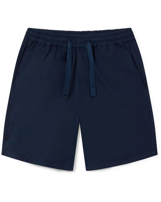 Albam Blue Poplin Shorts for men