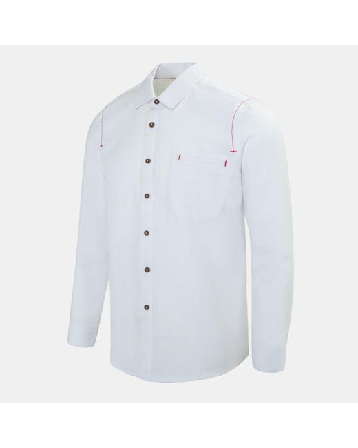 Firetrap White Plain Shirt for men