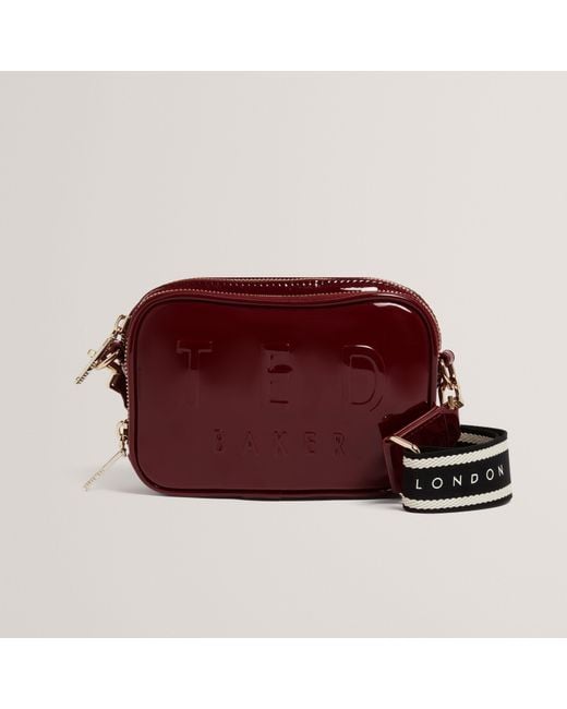Ted Baker Red Webbing Detail S Crossbody Camera Bag