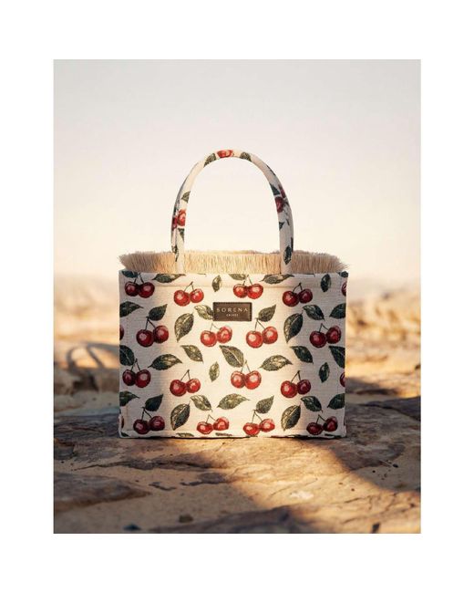 Sorena White Tote Bag