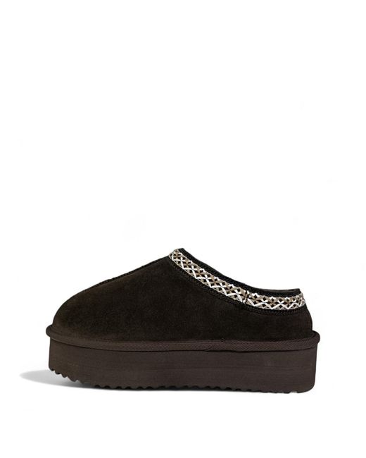 Jack Wills Black Platform Slip-On Snug
