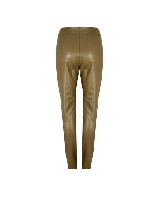 Biba Brown Pu Stretch Legging