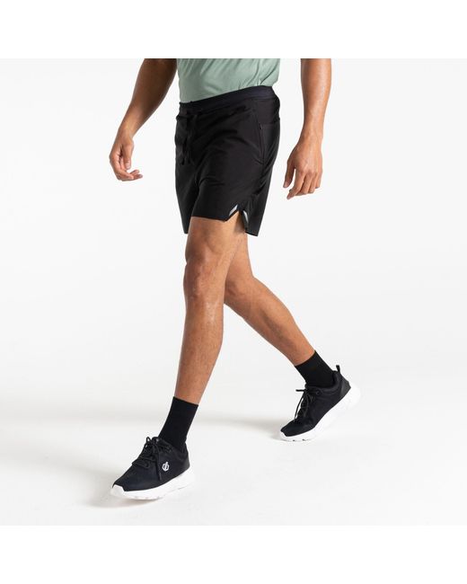 Dare 2b Black Accelerate 5 Inch Fitness Shorts for men