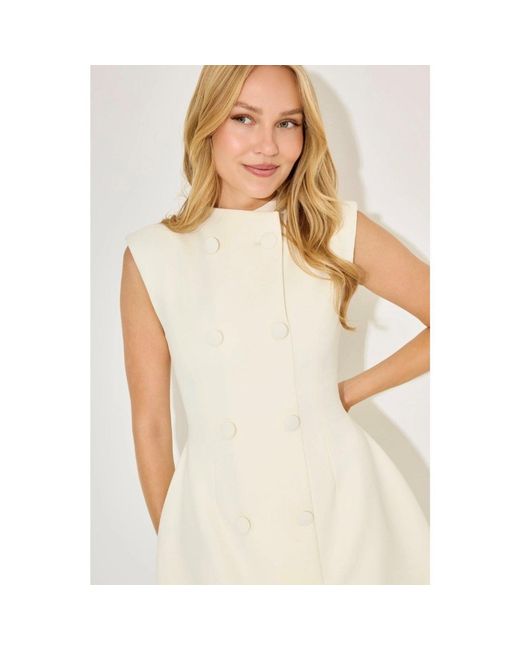 Odd Muse White Blazer Dress