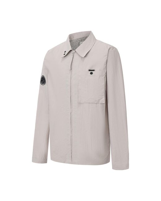 Pretty Green Gray Heaton Overshirt for men