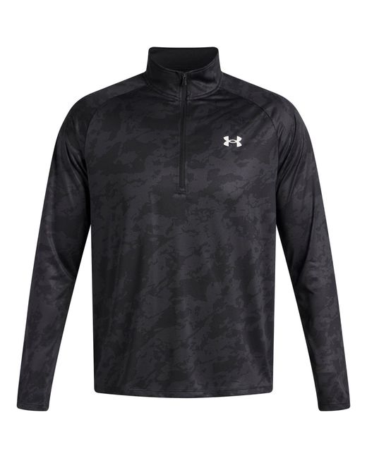 Under Armour Black Tech ½ Zip Long Sleeve for men