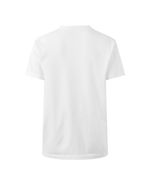 DSquared² White Dsq Sig Logo Tee Sn63 for men