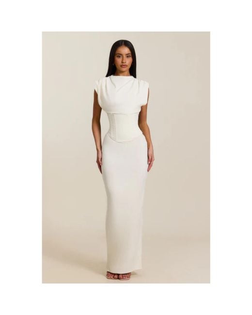 Mars the Label Natural Sandra Maxi Long Dress